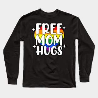 Daisy Heart LGBT Pride Month Free Mom Hugs Long Sleeve T-Shirt